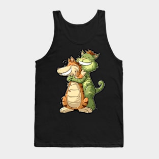 Cat Dinosaur Tales Tank Top